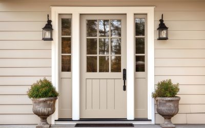 Add timeless charm with a wood with glass door in Dublin, CA.